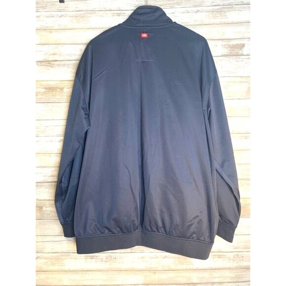 Ecko Unltd. Mens 2X-Large Track Jacket Navy Blue 100% Polyester Full-Zip Closure - Picture 3 of 10